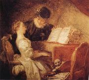 Jean Honore Fragonard The Music Lesson USA oil painting artist